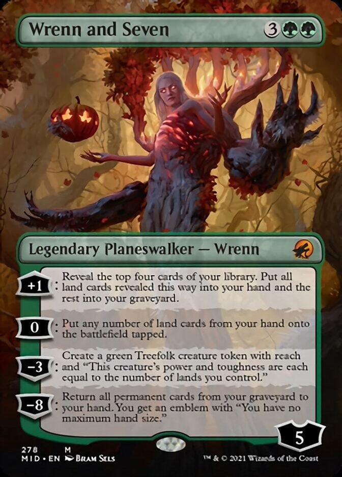Wrenn and Seven (Borderless) [Innistrad: Midnight Hunt] - La Boîte Mystère ( The Mystery Box)