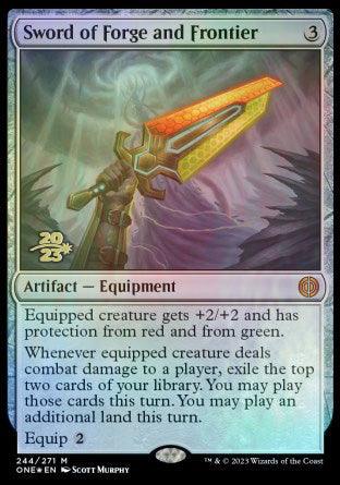 Sword of Forge and Frontier [Phyrexia: All Will Be One Prerelease Promos] - La Boîte Mystère ( The Mystery Box)