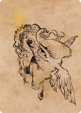 Lulu, Loyal Hollyphant Art Card (46) (Gold-Stamped Signature) [Commander Legends: Battle for Baldur's Gate Art Series] - La Boîte Mystère ( The Mystery Box)