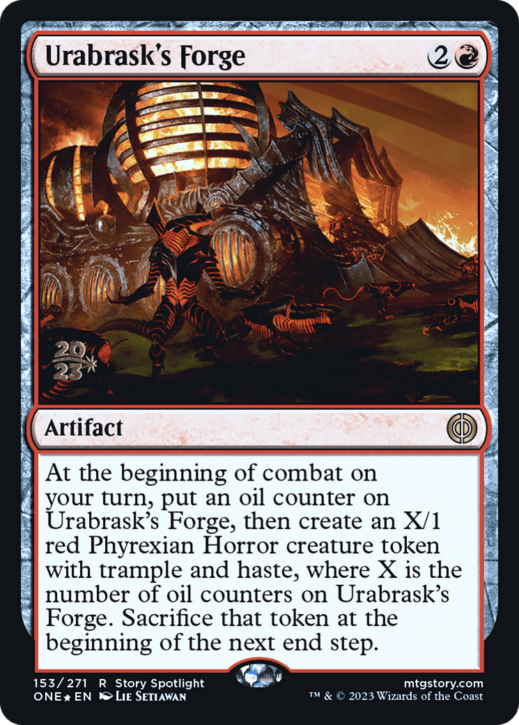 Urabrask's Forge [Phyrexia: All Will Be One Prerelease Promos] - La Boîte Mystère ( The Mystery Box)