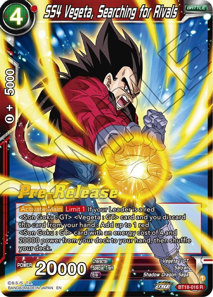 SS4 Vegeta, Searching for Rivals (BT18-016) [Dawn of the Z-Legends Prerelease Promos] - La Boîte Mystère ( The Mystery Box)