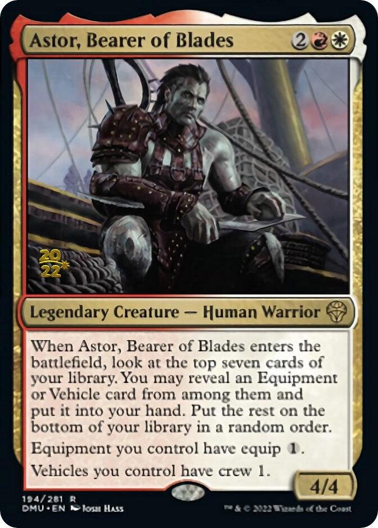 Astor, Bearer of Blades [Dominaria United Prerelease Promos] - La Boîte Mystère ( The Mystery Box)