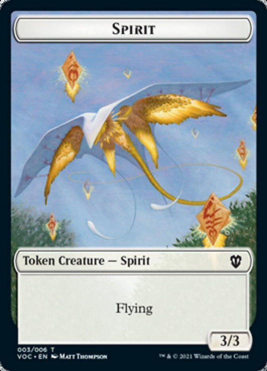 Spirit (003) // Thopter Double-sided Token [Innistrad: Crimson Vow Commander Tokens] - La Boîte Mystère ( The Mystery Box)