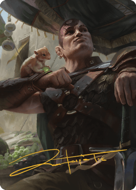 Minsc & Boo, Timeless Heroes Art Card (38) (Gold-Stamped Signature) [Commander Legends: Battle for Baldur's Gate Art Series] - La Boîte Mystère ( The Mystery Box)