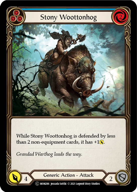 Stony Woottonhog (Blue) [U-MON286] Unlimited Normal - La Boîte Mystère ( The Mystery Box)
