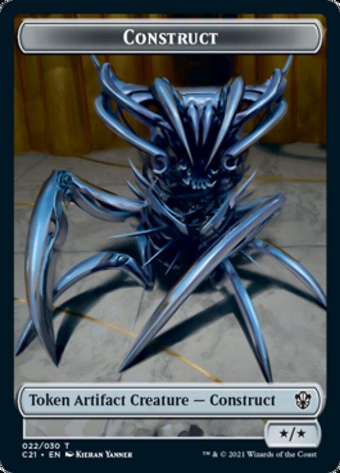 Construct (022) // Treasure Token [Commander 2021 Tokens] - La Boîte Mystère ( The Mystery Box)
