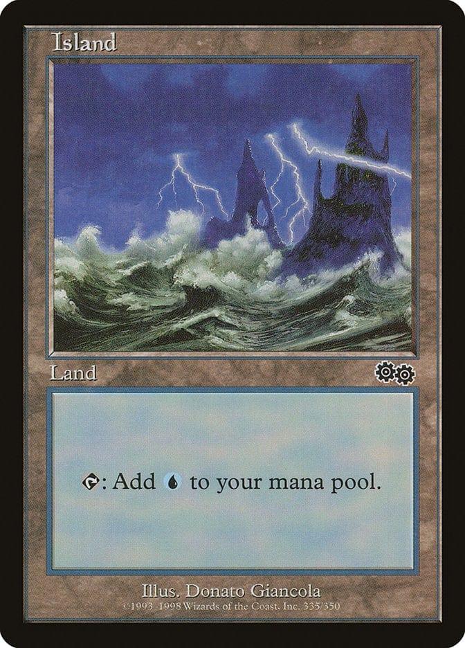 Island (335) [Urza's Saga] - La Boîte Mystère ( The Mystery Box)
