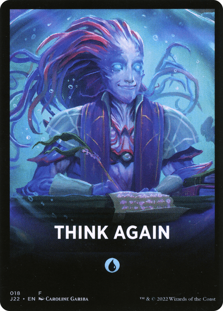 Think Again Theme Card [Jumpstart 2022 Front Cards] - La Boîte Mystère ( The Mystery Box)