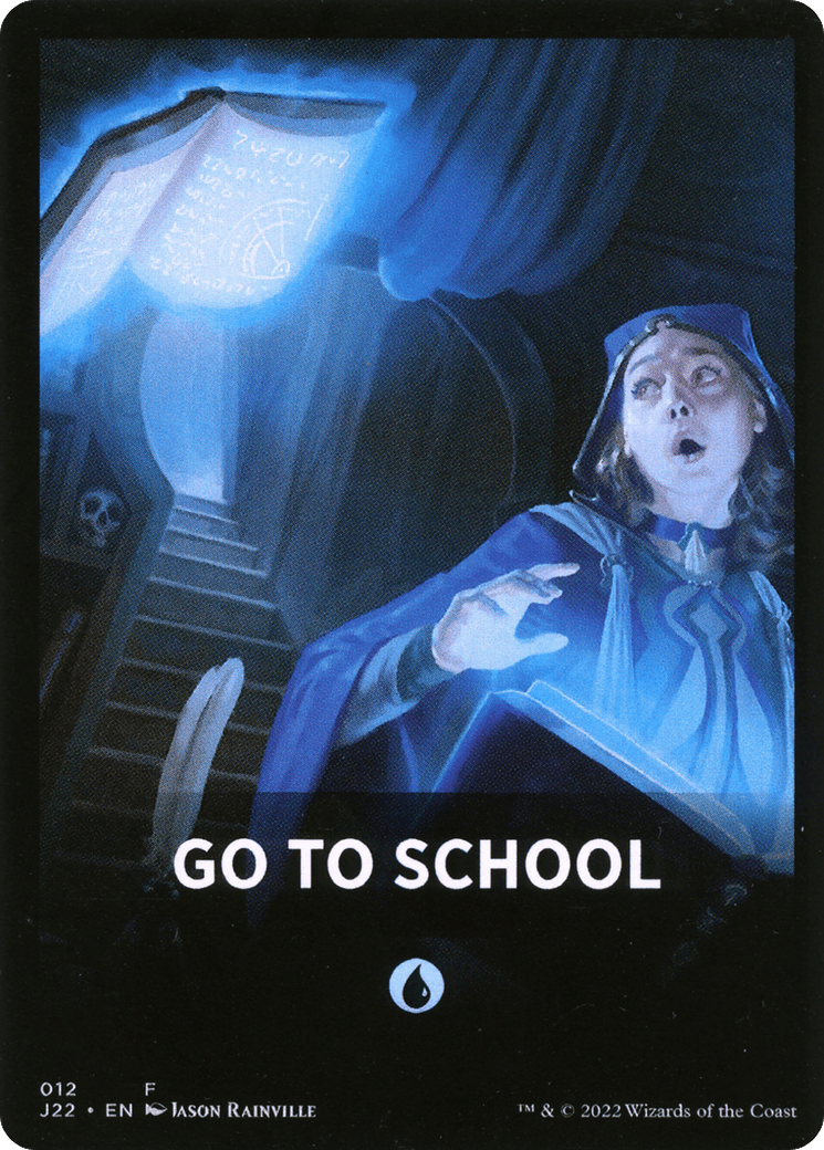 Go to School Theme Card [Jumpstart 2022 Front Cards] - La Boîte Mystère ( The Mystery Box)