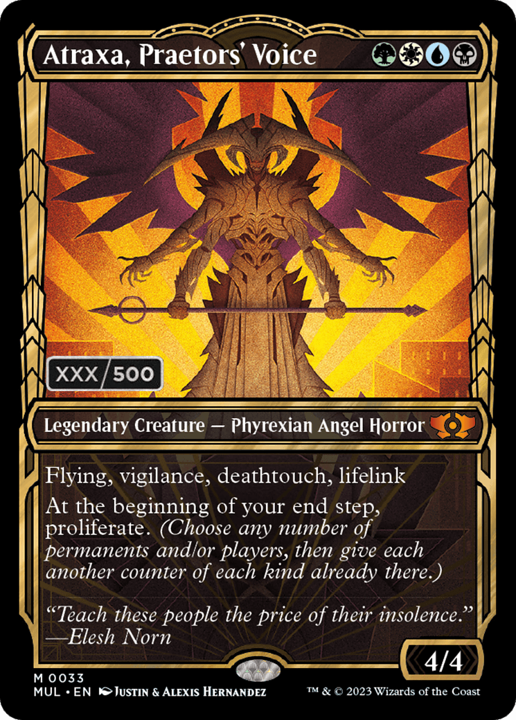 Atraxa, Praetors' Voice (Serialized) [Multiverse Legends] - La Boîte Mystère ( The Mystery Box)