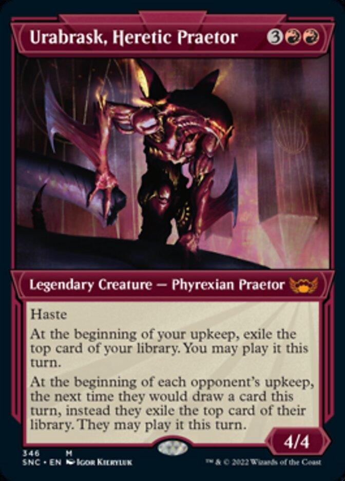 Urabrask, Heretic Praetor (Showcase Art Deco) [Streets of New Capenna] - La Boîte Mystère ( The Mystery Box)