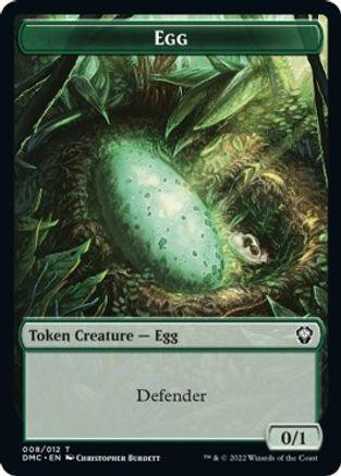 Snake // Egg Double-sided Token [Dominaria United Commander Tokens] - La Boîte Mystère ( The Mystery Box)