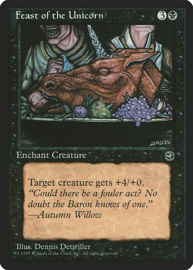 Feast of the Unicorn (Autumn Willow Flavor Text) [Homelands] - La Boîte Mystère ( The Mystery Box)