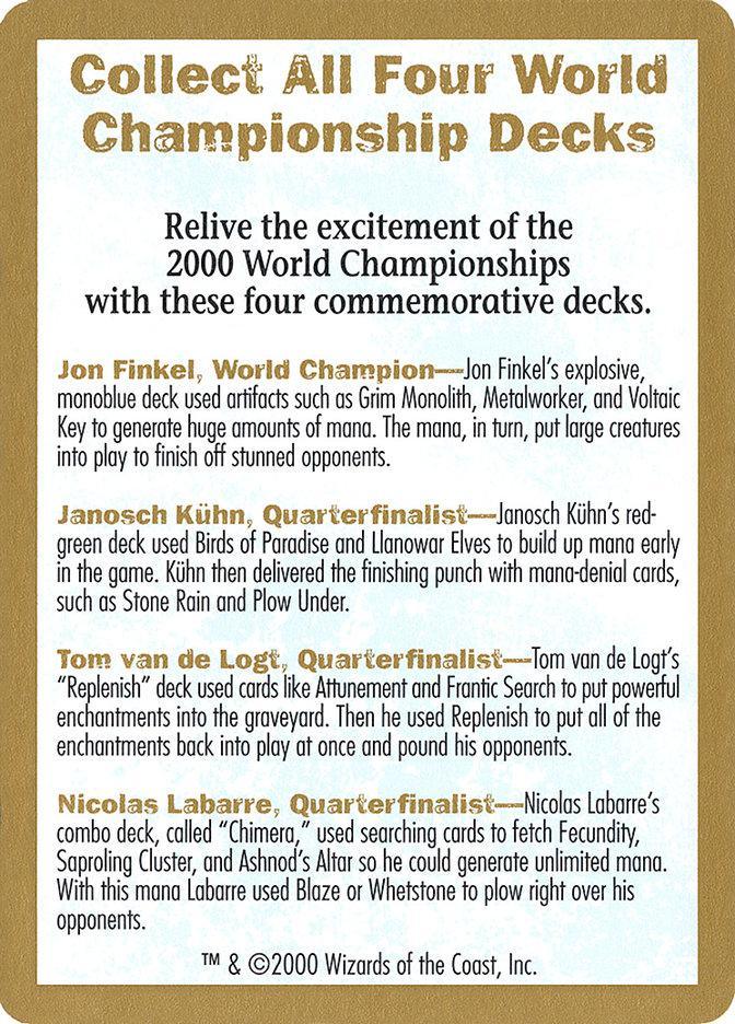 2000 World Championships Ad [World Championship Decks 2000] - La Boîte Mystère ( The Mystery Box)