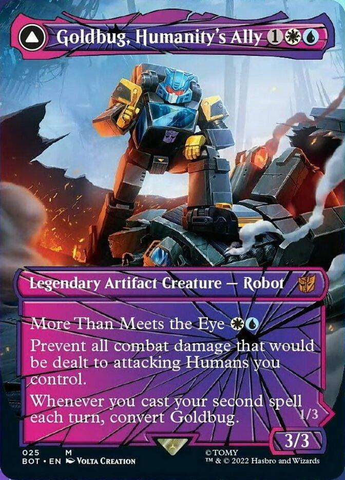 Goldbug, Humanity's Ally // Goldbug, Scrappy Scout (Shattered Glass) [Universes Beyond: Transformers] - La Boîte Mystère ( The Mystery Box)