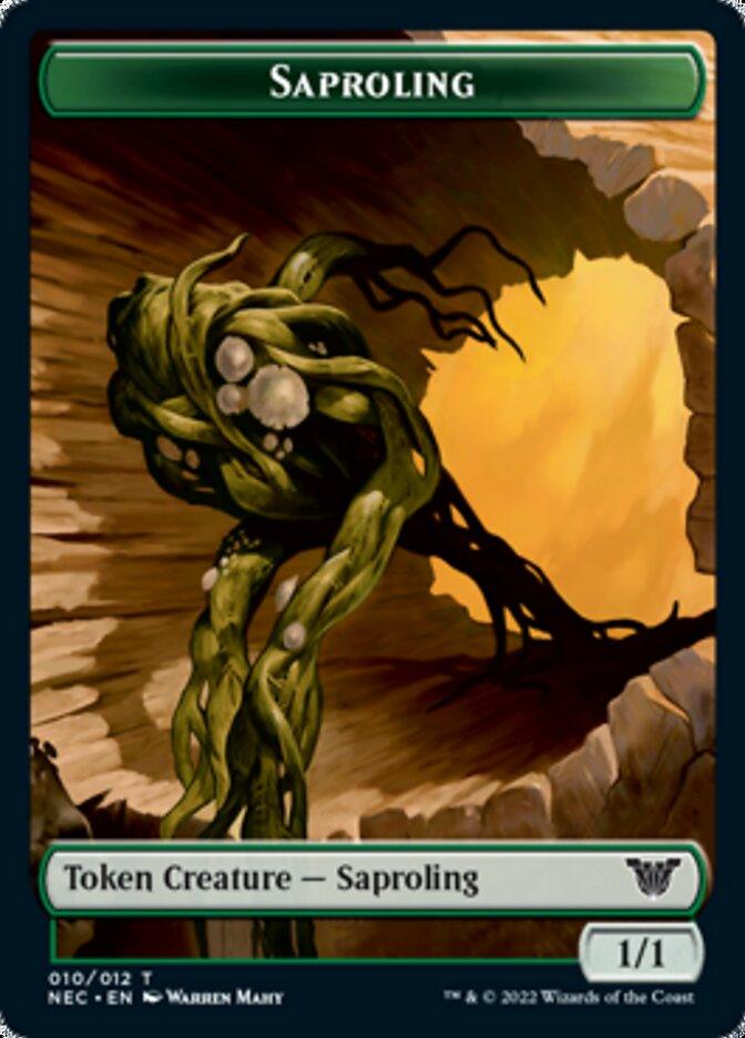 Saproling // Spirit (002) Double-sided Token [Kamigawa: Neon Dynasty Commander Tokens] - La Boîte Mystère ( The Mystery Box)