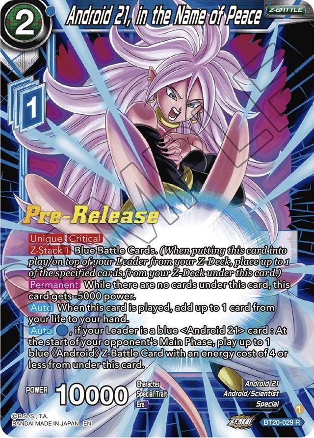Android 21, in the Name of Peace (BT20-029) [Power Absorbed Prerelease Promos] - La Boîte Mystère ( The Mystery Box)