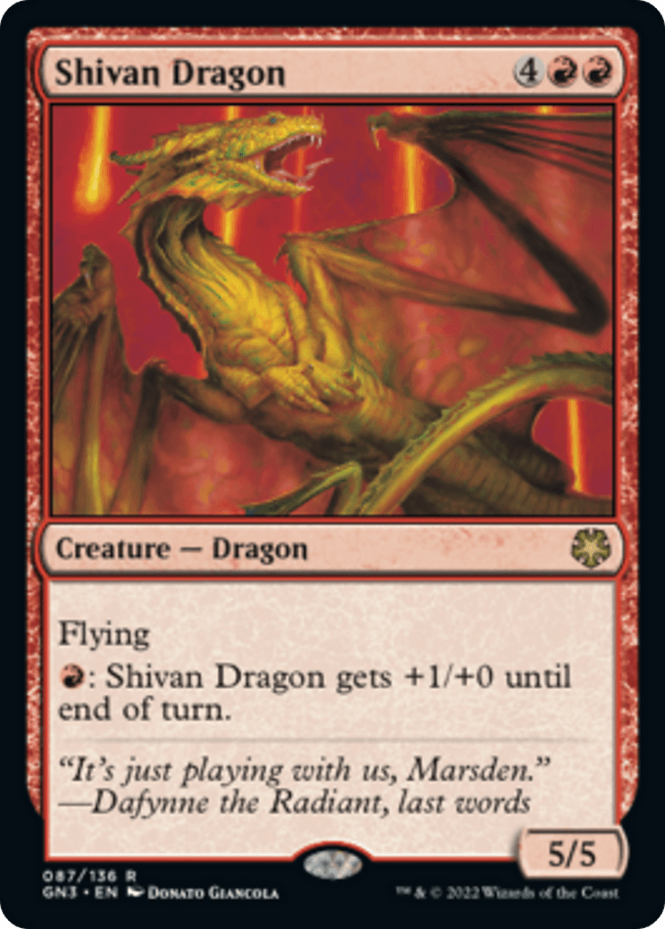 Shivan Dragon [Game Night: Free-for-All] - La Boîte Mystère ( The Mystery Box)