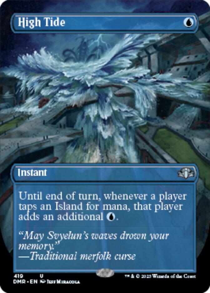 High Tide (Borderless Alternate Art) [Dominaria Remastered] - La Boîte Mystère ( The Mystery Box)