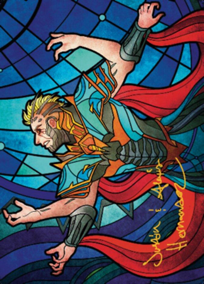Ertai Resurrected Art Card 2 (Gold-Stamped Signature) [Dominaria United Art Series] - La Boîte Mystère ( The Mystery Box)