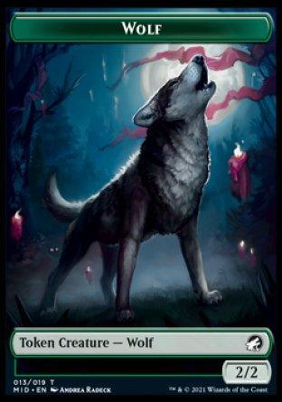 Wolf // Treefolk Double-sided Token [Innistrad: Midnight Hunt Tokens] - La Boîte Mystère ( The Mystery Box)