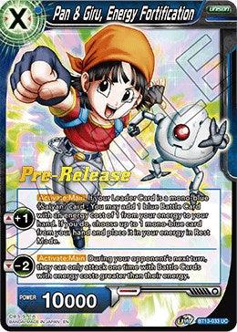 Pan & Giru, Energy Fortification (BT13-033) [Supreme Rivalry Prerelease Promos] - La Boîte Mystère ( The Mystery Box)