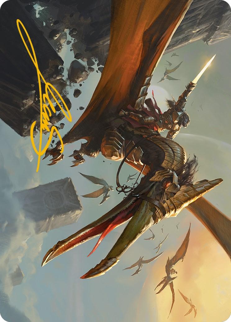 Skyhunter Strike Force Art Card (Gold-Stamped Signature) [Phyrexia: All Will Be One Art Series] - La Boîte Mystère ( The Mystery Box)