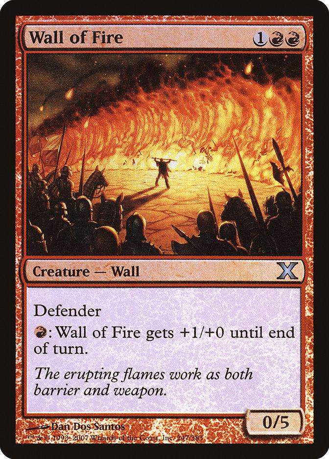 Wall of Fire (Premium Foil) [Tenth Edition] - La Boîte Mystère ( The Mystery Box)