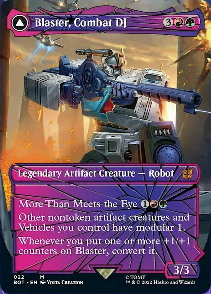 Blaster, Combat DJ // Blaster, Morale Booster (Shattered Glass) [Universes Beyond: Transformers] - La Boîte Mystère ( The Mystery Box)
