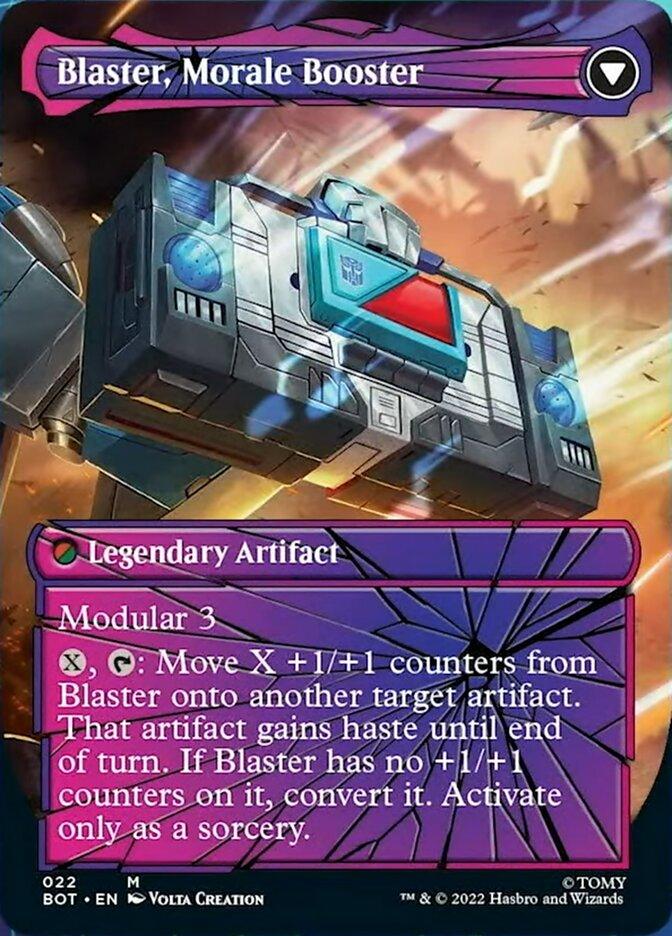 Blaster, Combat DJ // Blaster, Morale Booster (Shattered Glass) [Universes Beyond: Transformers] - La Boîte Mystère ( The Mystery Box)