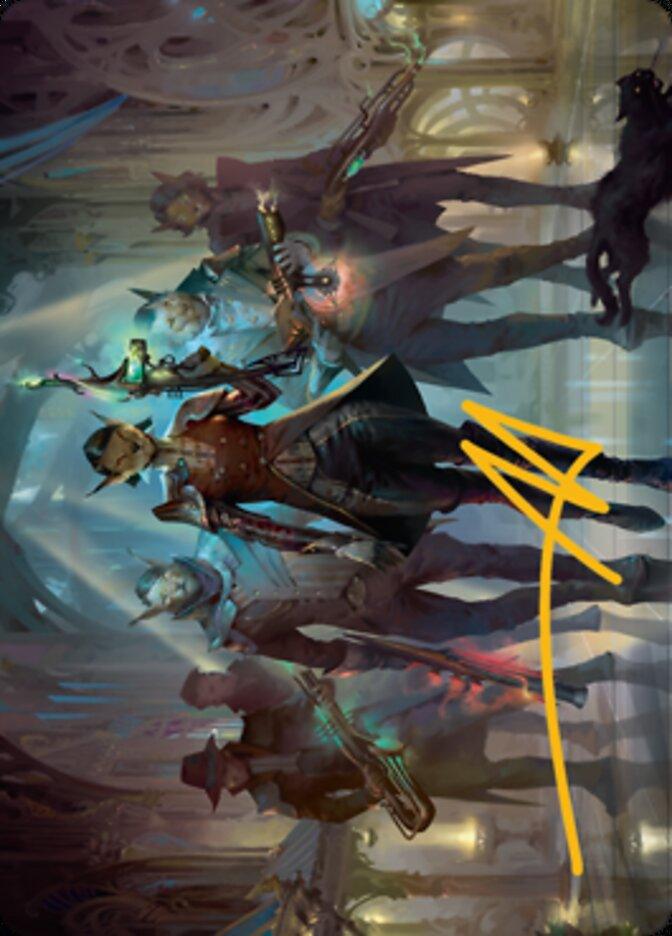 Family's Favor Art Card (Gold-Stamped Signature) [Streets of New Capenna Art Series] - La Boîte Mystère ( The Mystery Box)