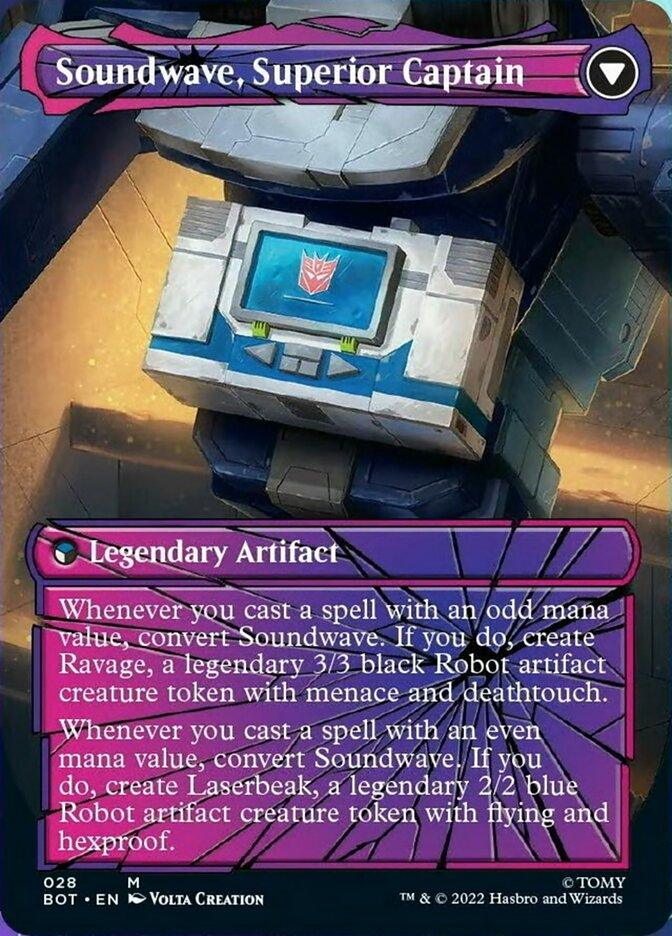 Soundwave, Sonic Spy // Soundwave, Superior Captain (Shattered Glass) [Universes Beyond: Transformers] - La Boîte Mystère ( The Mystery Box)