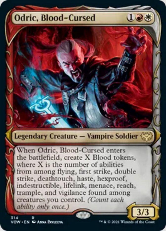 Odric, Blood-Cursed (Showcase Fang Frame) [Innistrad: Crimson Vow] - La Boîte Mystère ( The Mystery Box)