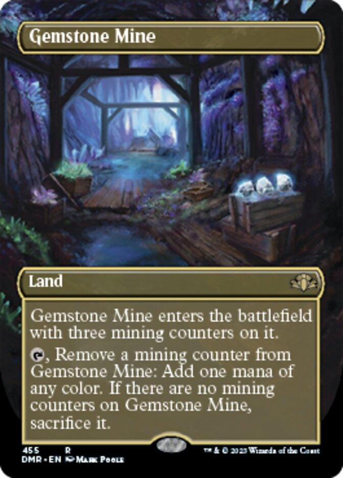Gemstone Mine (Borderless Alternate Art) [Dominaria Remastered] - La Boîte Mystère ( The Mystery Box)