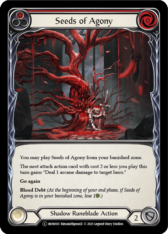 Seeds of Agony (Red) [U-MON183] Unlimited Normal - La Boîte Mystère ( The Mystery Box)