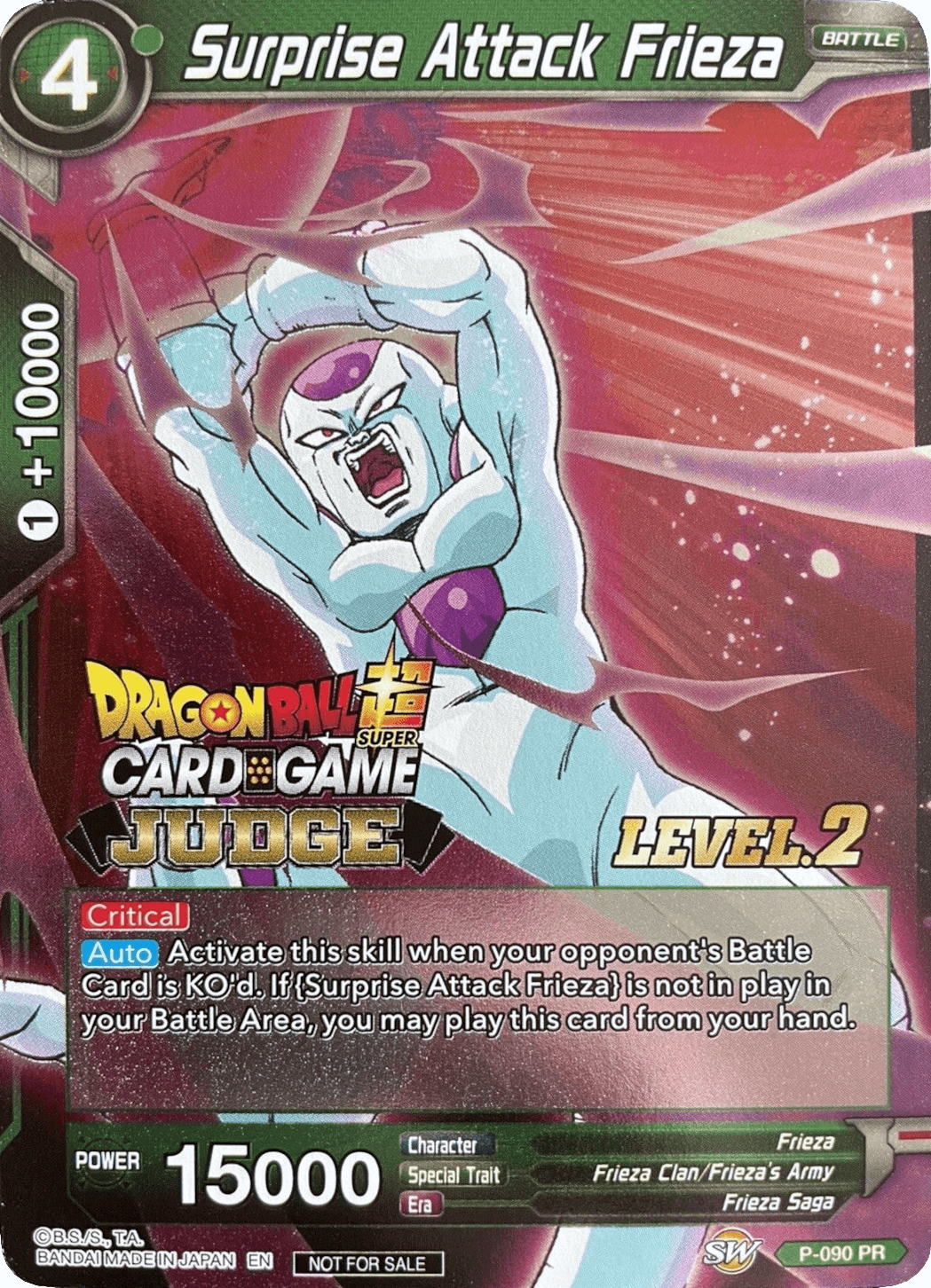 Surprise Attack Frieza (Level 2) (P-090) [Judge Promotion Cards] - La Boîte Mystère ( The Mystery Box)