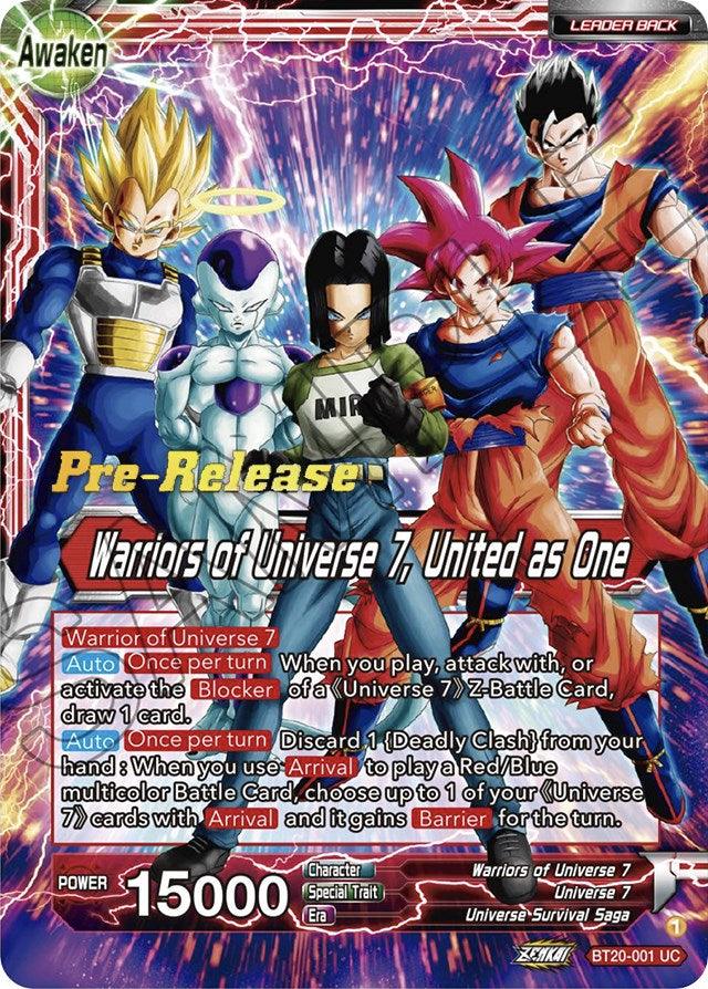 Android 17 // Warriors of Universe 7, United as One (BT20-001) [Power Absorbed Prerelease Promos] - La Boîte Mystère ( The Mystery Box)