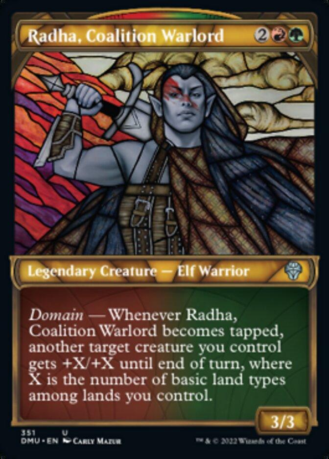 Radha, Coalition Warlord (Showcase Textured) [Dominaria United] - La Boîte Mystère ( The Mystery Box)