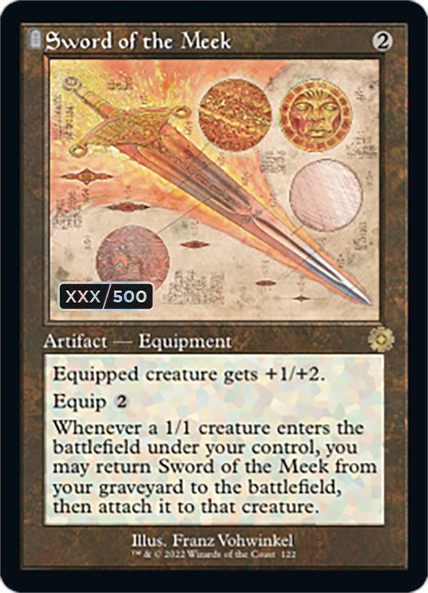 Sword of the Meek (Retro Schematic) (Serial Numbered) [The Brothers' War Retro Artifacts] - La Boîte Mystère ( The Mystery Box)