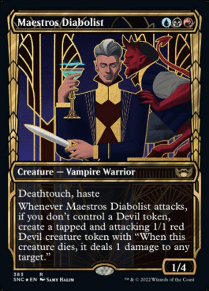 Maestros Diabolist (Showcase Golden Age Gilded Foil) [Streets of New Capenna] - La Boîte Mystère ( The Mystery Box)