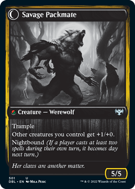 Child of the Pack // Savage Packmate [Innistrad: Double Feature] - La Boîte Mystère ( The Mystery Box)