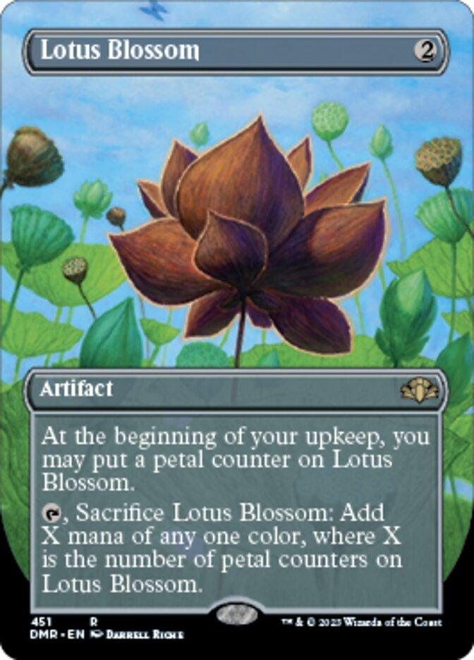 Lotus Blossom (Borderless Alternate Art) [Dominaria Remastered] - La Boîte Mystère ( The Mystery Box)