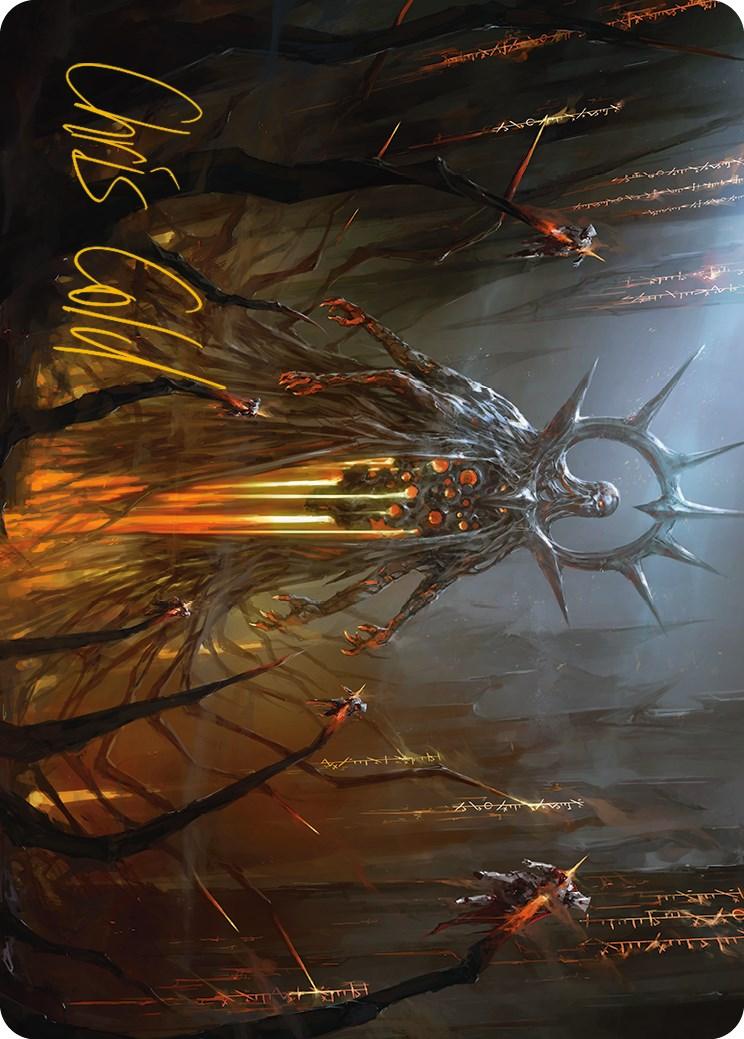 Solphim, Mayhem Dominus Art Card (Gold-Stamped Signature) [Phyrexia: All Will Be One Art Series] - La Boîte Mystère ( The Mystery Box)