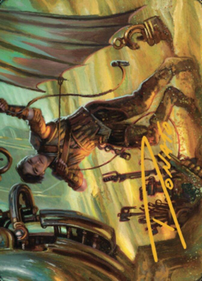 Mishra, Excavation Prodigy Art Card (Gold-Stamped Signature) [The Brothers' War Art Series] - La Boîte Mystère ( The Mystery Box)