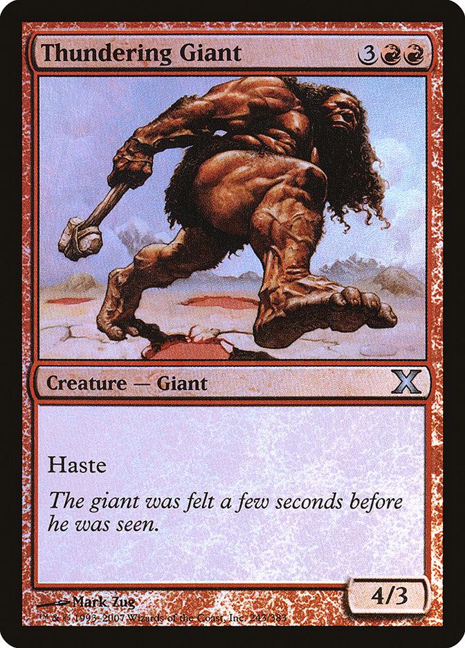 Thundering Giant (Premium Foil) [Tenth Edition] - La Boîte Mystère ( The Mystery Box)