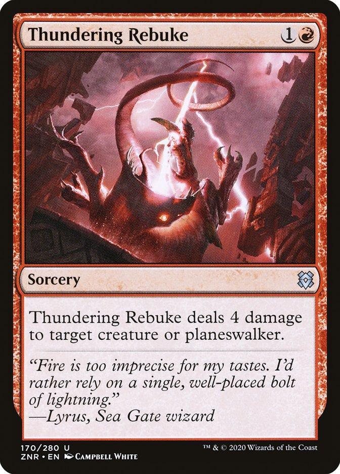Thundering Rebuke [Zendikar Rising] - La Boîte Mystère ( The Mystery Box)