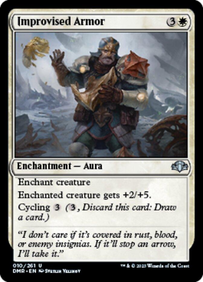 Improvised Armor [Dominaria Remastered] - La Boîte Mystère ( The Mystery Box)