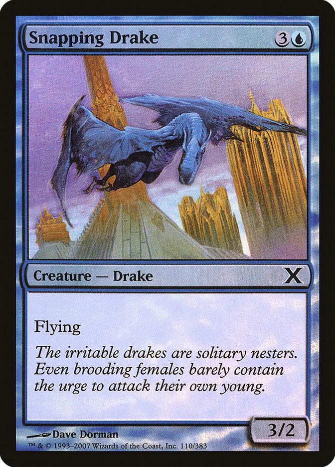 Snapping Drake (Premium Foil) [Tenth Edition] - La Boîte Mystère ( The Mystery Box)