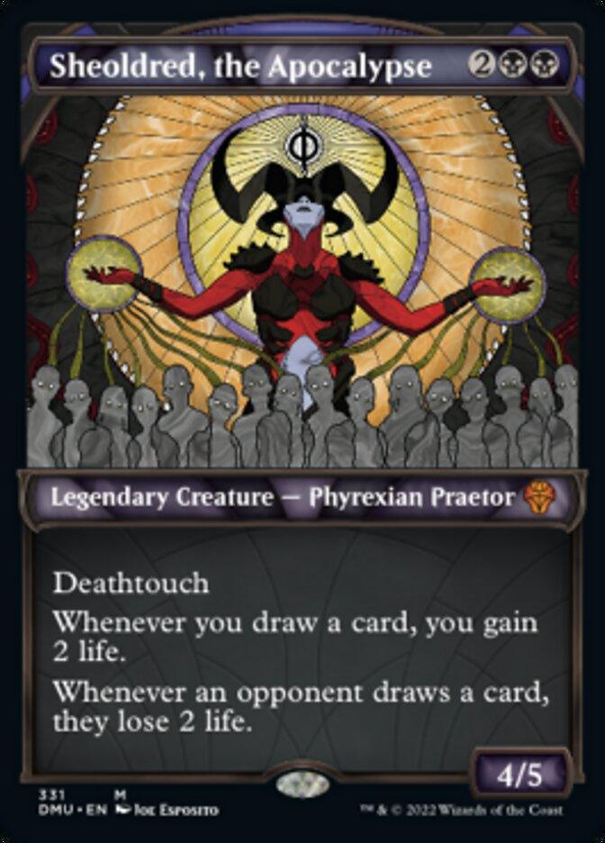 Sheoldred, the Apocalypse (Showcase Textured) [Dominaria United] - La Boîte Mystère ( The Mystery Box)