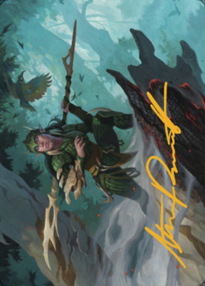 Gwenna, Eyes of Gaea Art Card (Gold-Stamped Signature) [The Brothers' War Art Series] - La Boîte Mystère ( The Mystery Box)